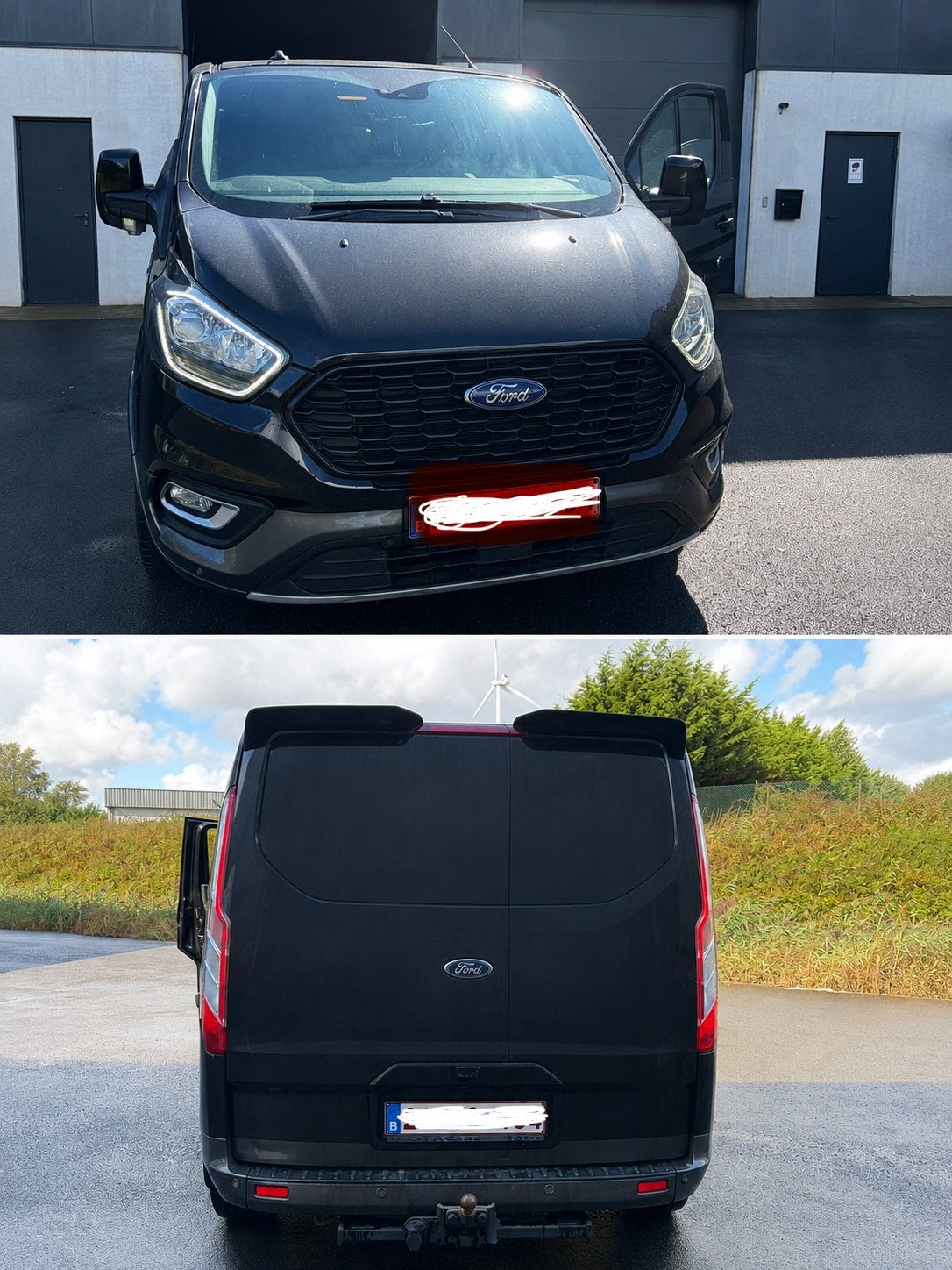 Ford transit custom, Achat, Euro 6, Entretenue par le concessionnaire, Noir