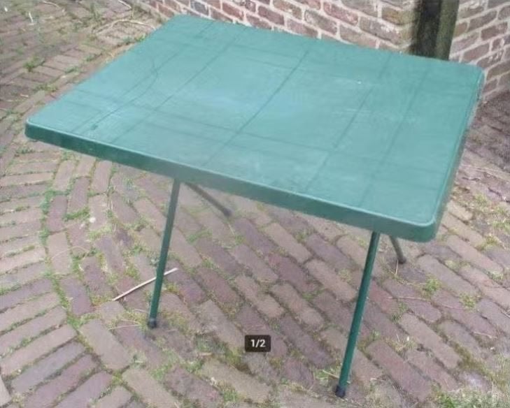 Table de camping pliable en PVC - 80 x 60 x 65, Caravanes & Camping, Meubles de camping, Enlèvement ou Envoi, Comme neuf, Table de camping