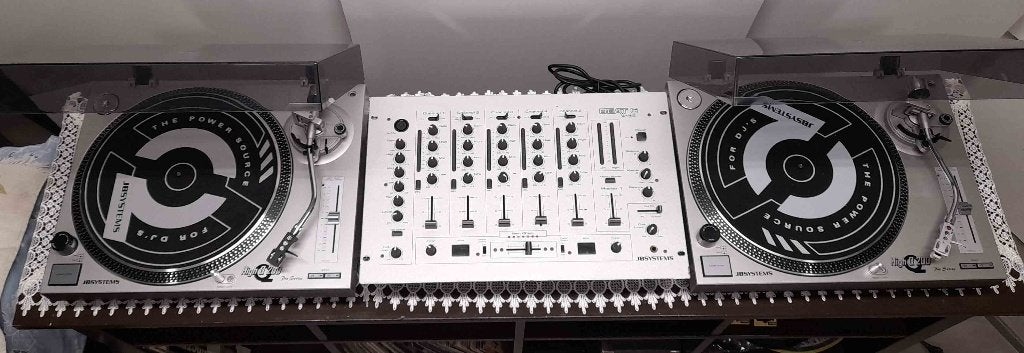 2 direct drive platenspelers en mengpaneel alles apart TK, Enlèvement ou Envoi, Comme neuf, Tourne-disque, Réglage pitch