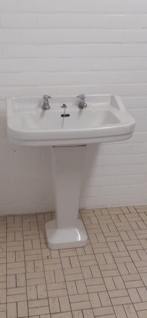 Lavabo vintage, Bricolage & Construction, Sanitaire, Utilisé, Lavabo, Enlèvement