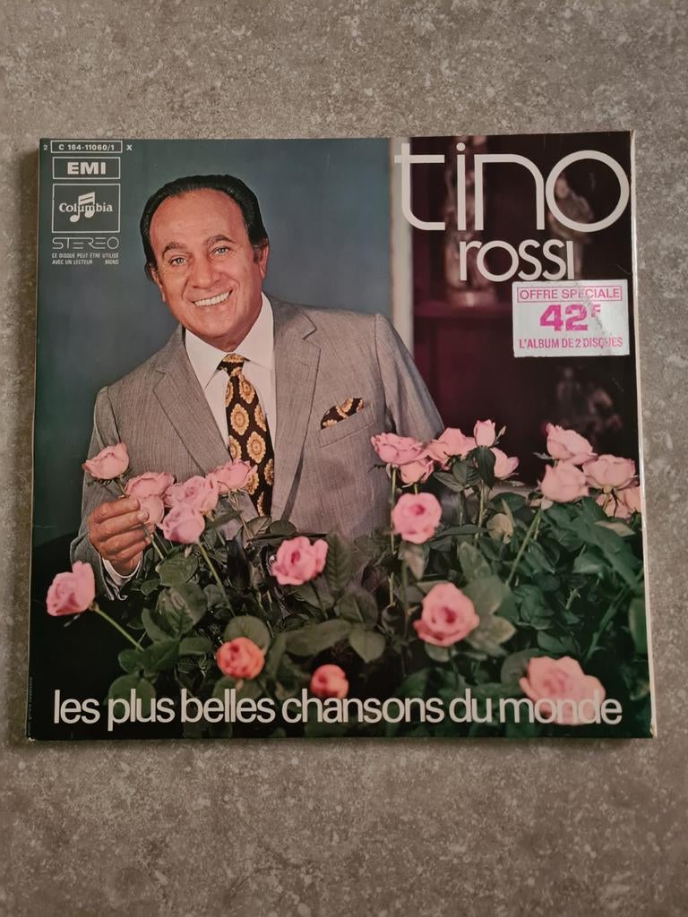 LP Dubbelalbum Tino Rossi, Ophalen of Verzenden