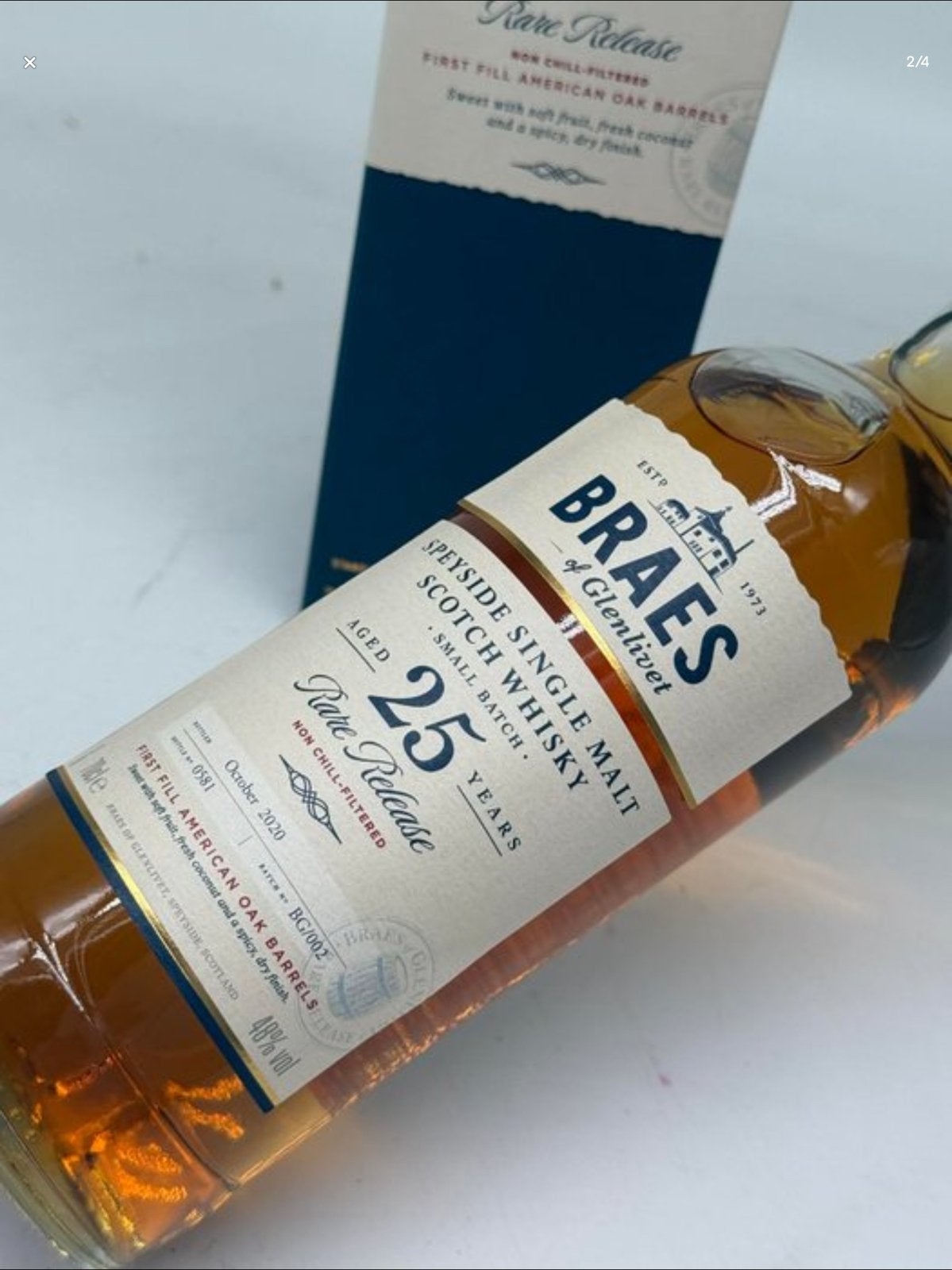 Braes of Glenlivet 25yo Release Batch BG/002 b. 2020 70cl, Verzamelen, Ophalen of Verzenden, Nieuw