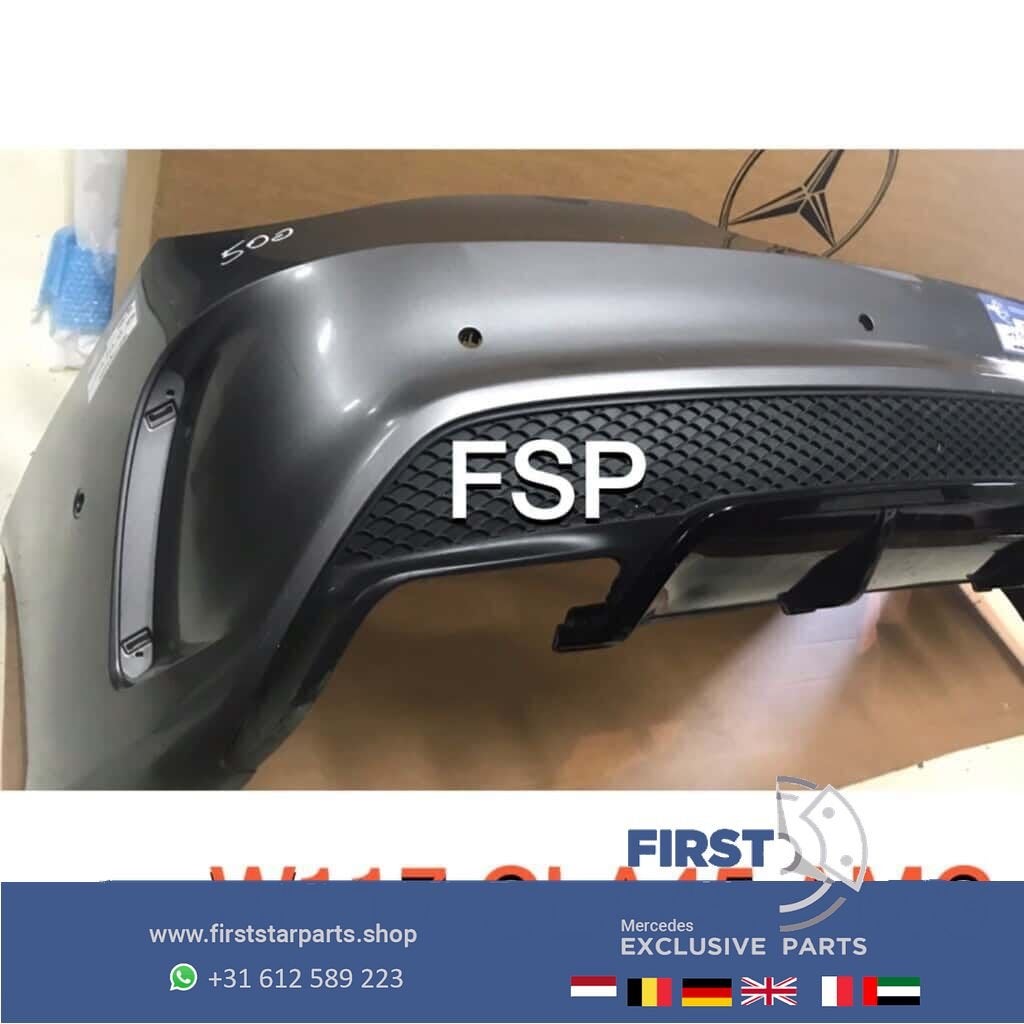 W117 C117 CLA 45 AMG ACHTERBUMPER Mercedes 2013-2018 ORIGINE, Arrière, Utilisé, -, -