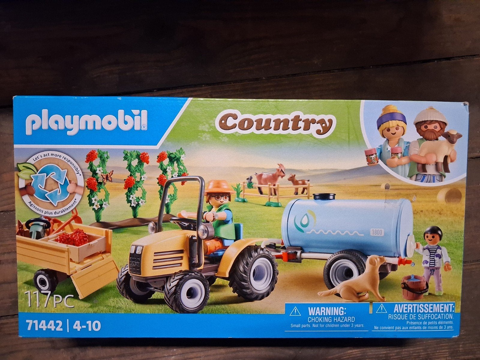 playmobil Country 71442 nieuwe tractor met aanhanger, Ophalen, Complete set, Voertuig, Nieuw