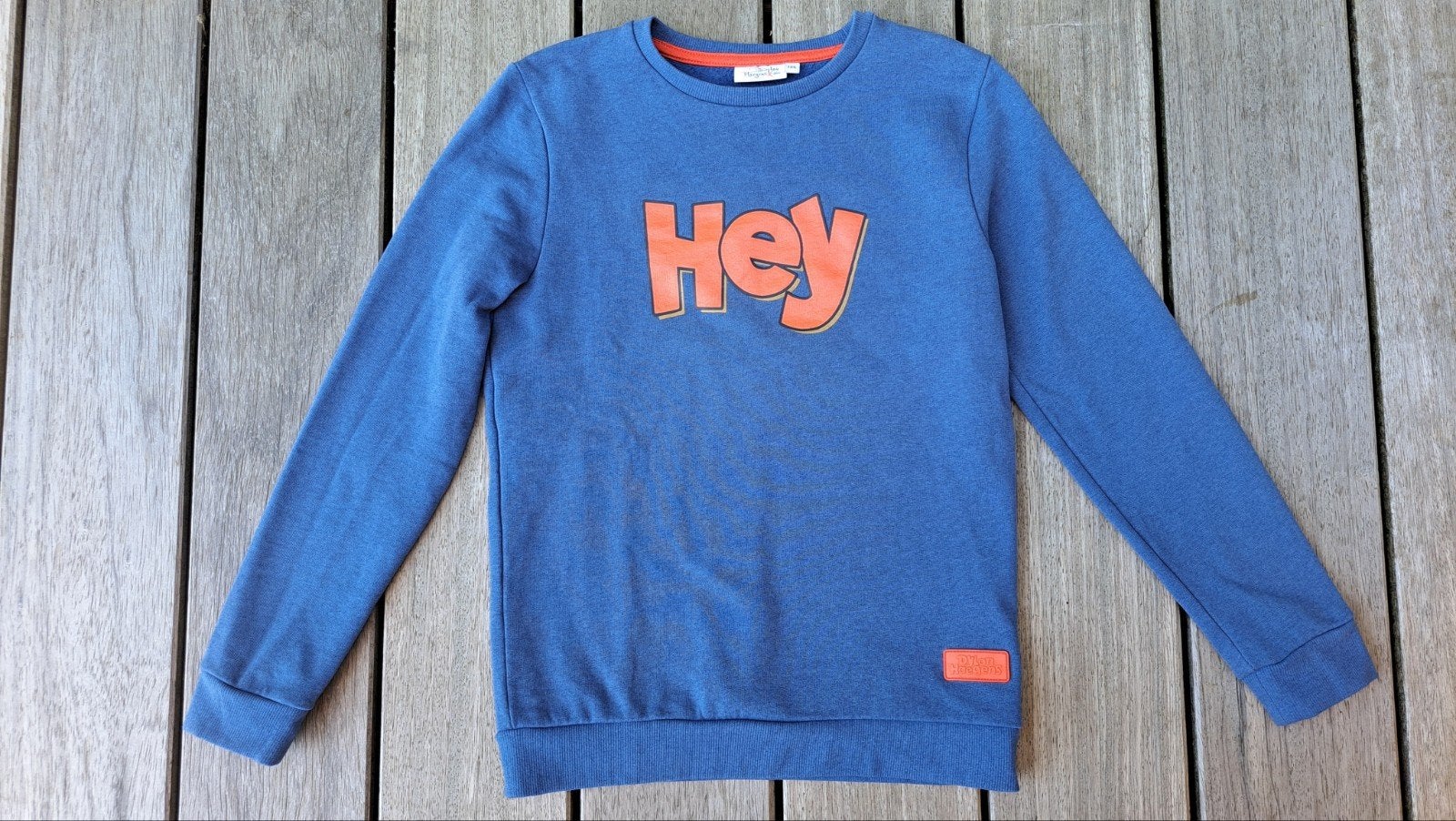 Blauwe sweater, maat 146 of 11 jaar., Ophalen, Jongen of Meisje, Zo goed als nieuw, Trui of Vest