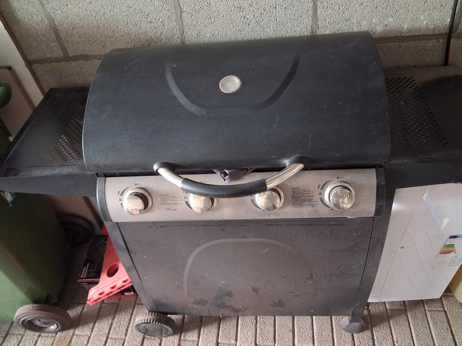 BBQ FLAME CHEF 4 pits, Tuin en Terras, Buitenkeukens, Ophalen, Gas, Vrijstaand, Gebruikt