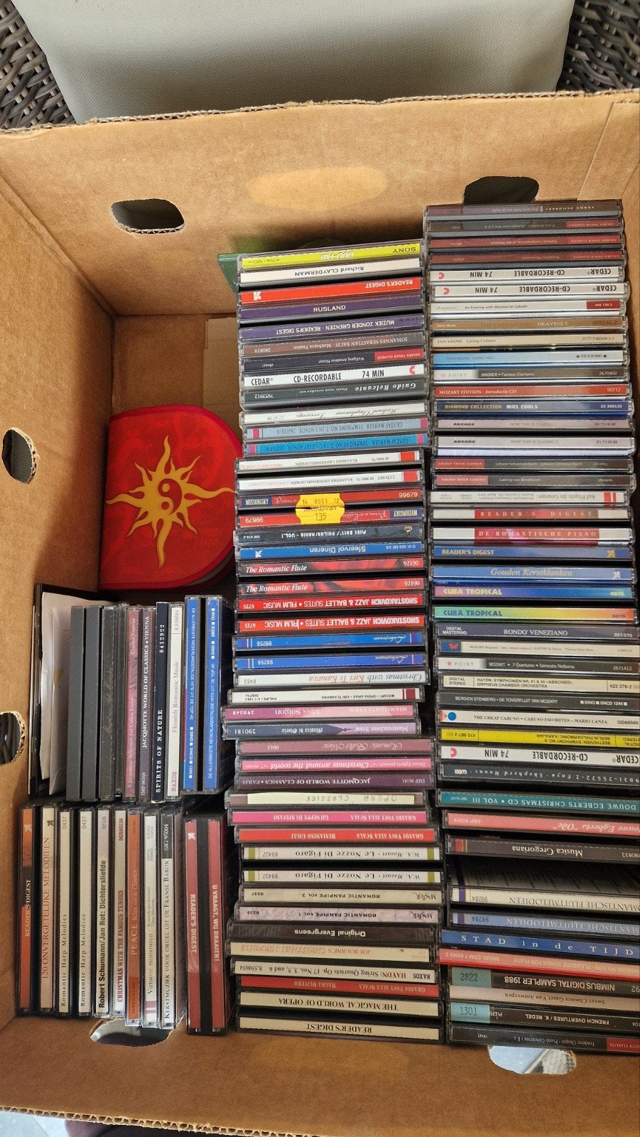 doos met cd's, Cd's en Dvd's, Ophalen