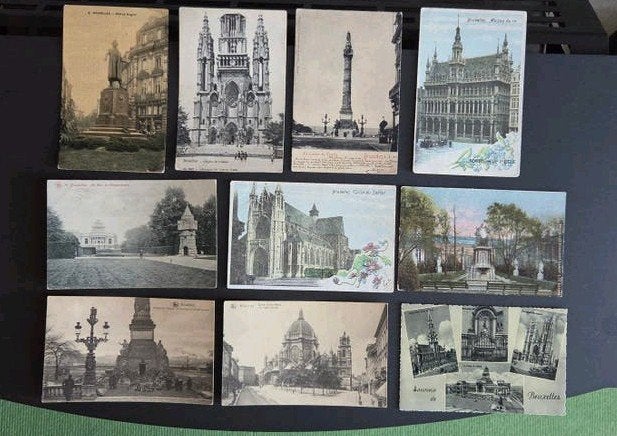 lot 10 pk Brussel Bruxelles, Verzamelen, Verzenden, Gelopen, Brussel (Gewest)