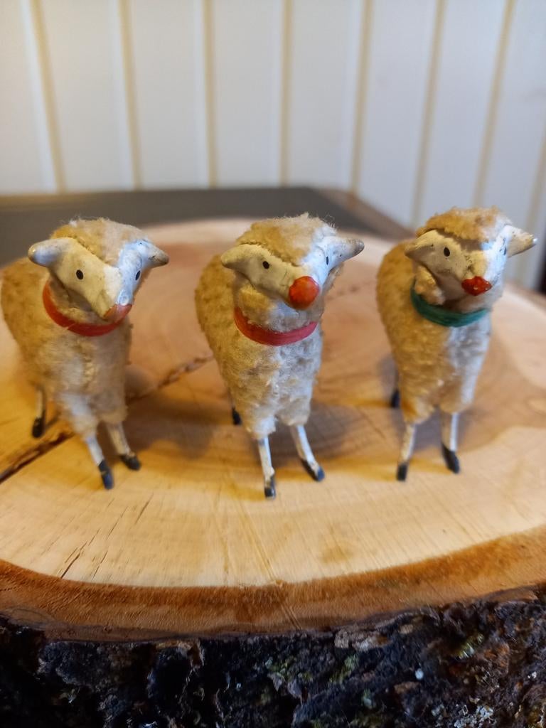 Antieke erts schaapjes, Diversen, Kerst, Ophalen