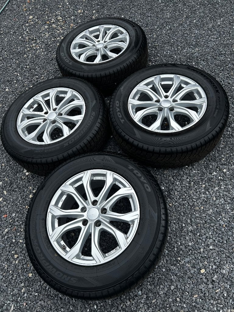 Zo goed als nieuwe winterset voor Volkswagen Audi Skoda, Pneus et Jantes, Pneus hiver, Véhicule de tourisme, 17 pouces
