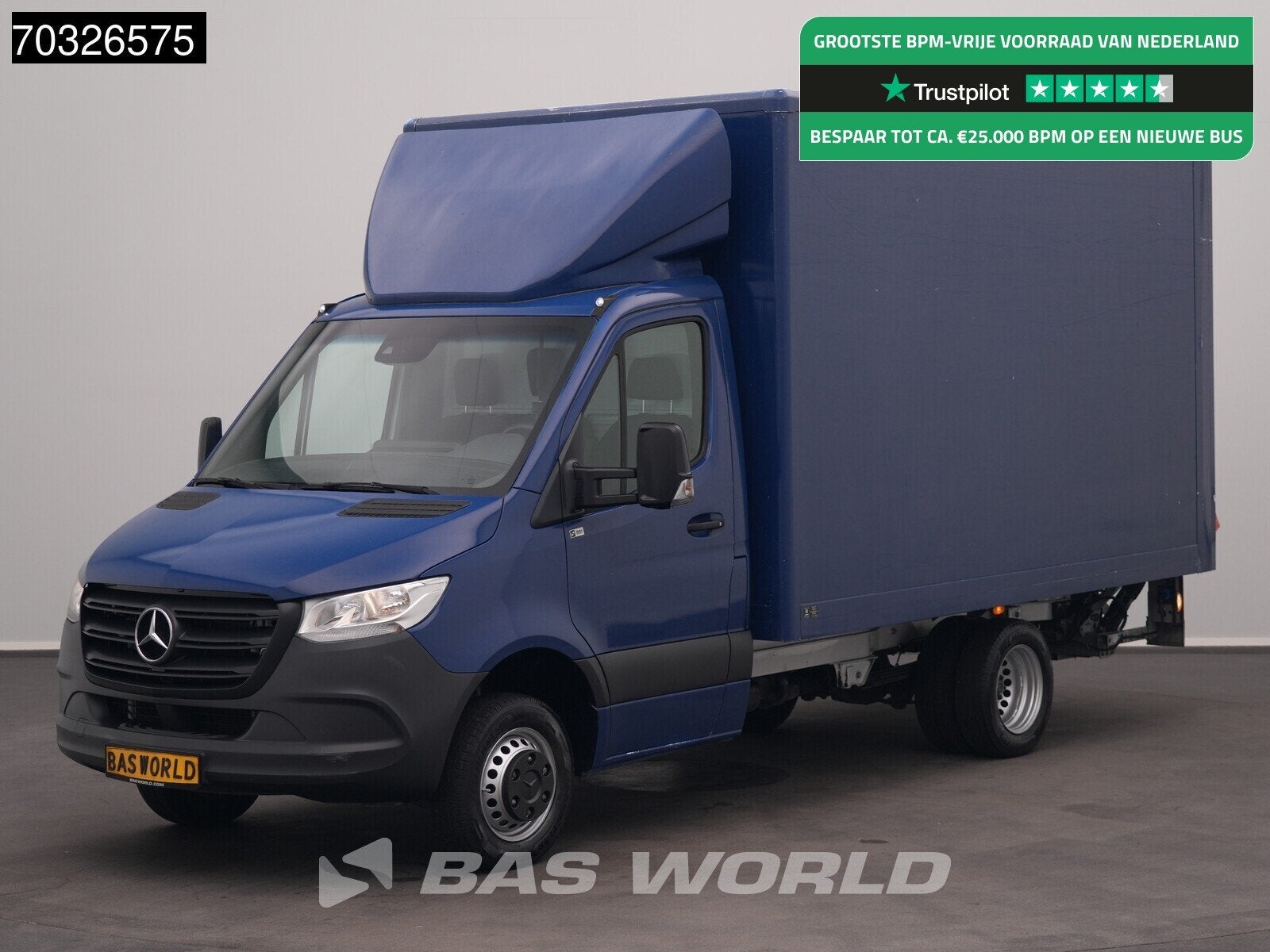 Mercedes Sprinter 517 CDI Laadklep Dubbellucht Bakwagen 170P, Auto's, Stof, Gebruikt, Euro 6, 4 cilinders