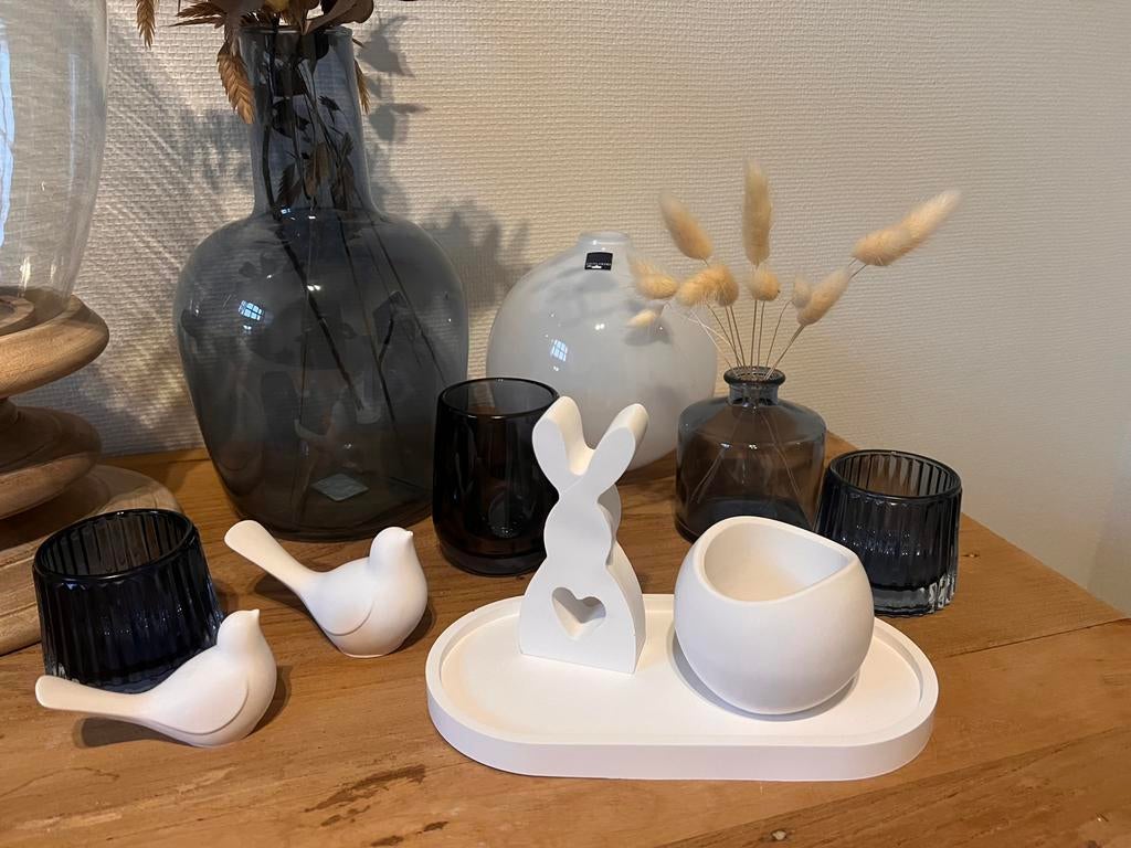 décoration en porcelaine: oiseau, lapin, …, Maison & Meubles, Accessoires pour la Maison | Autre, Neuf, Enlèvement ou Envoi