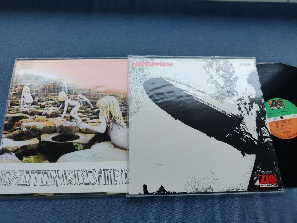 Lot led zeppelin (40031B3X + houses of the holy), Enlèvement ou Envoi, LP