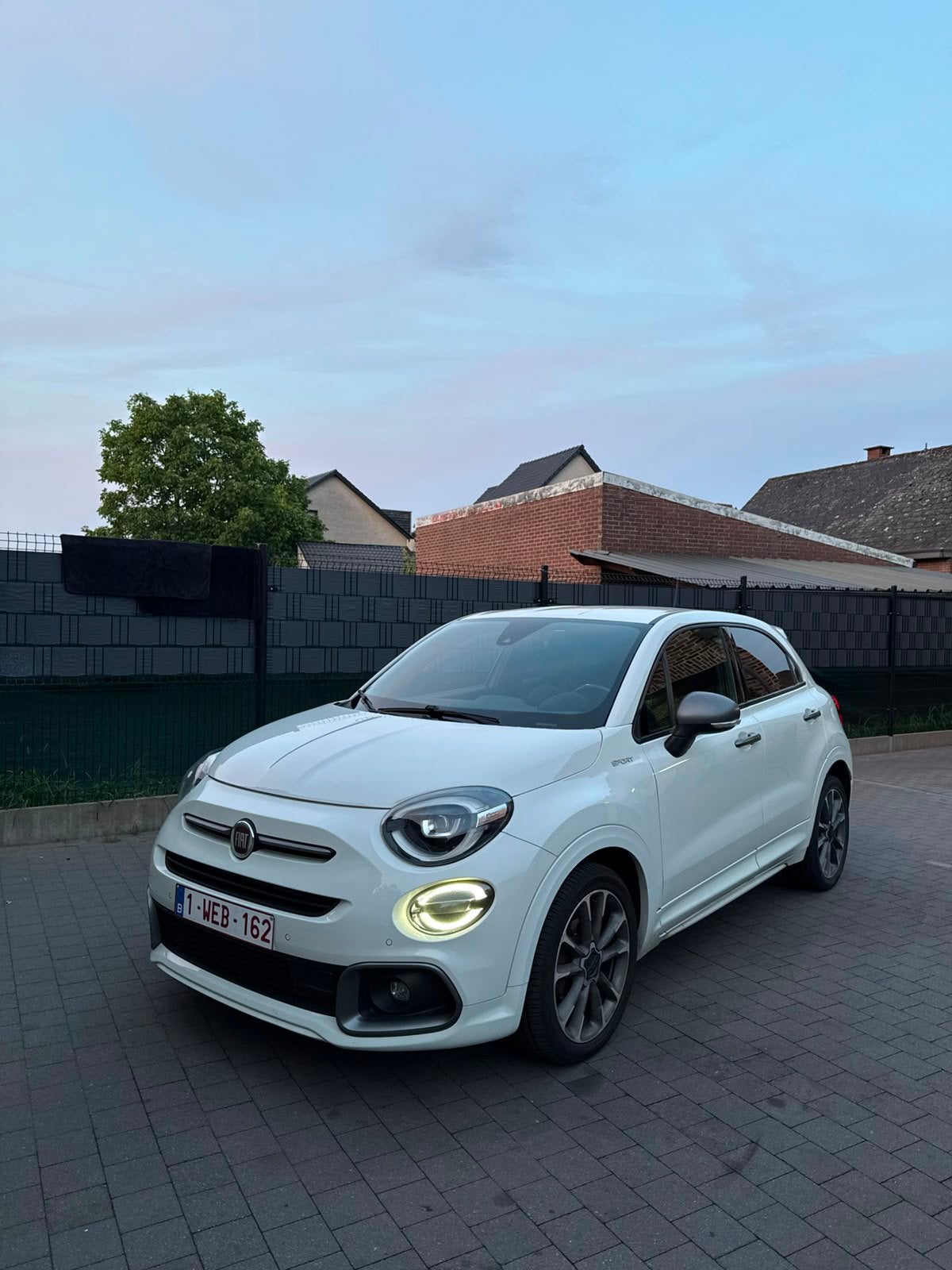 FIAT 500X 1600 DIESEL SPORT AUTOMAAT, Auto's, Fiat, Automaat, Wit, Lichtsensor, Diesel