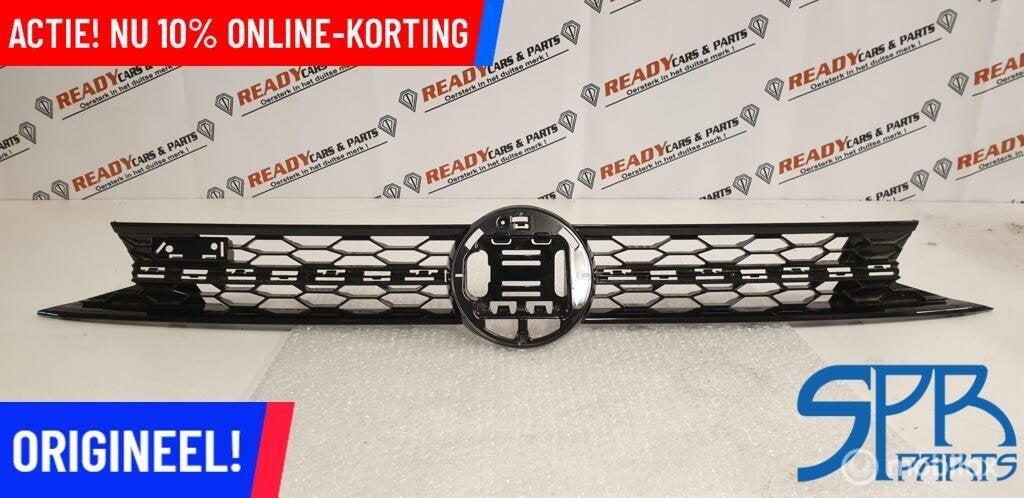 POLO 2G AW1 HOOGGLANS ZWART GTI Grille ZONDER LIJST EMBLEEM, Auto-onderdelen, Gebruikt, Volkswagen, Ophalen of Verzenden, Volkswagen