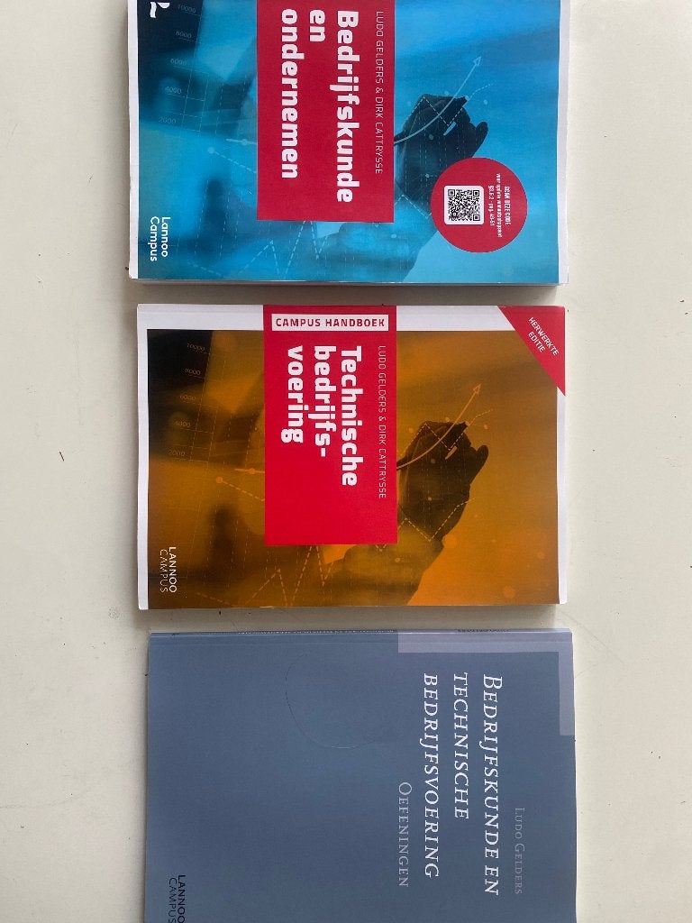 Handboeken Bedrijfskunde en technische bedrijfsvoering, Boeken, Ophalen of Verzenden, Zo goed als nieuw, Hoger Onderwijs, Lannoo Campus