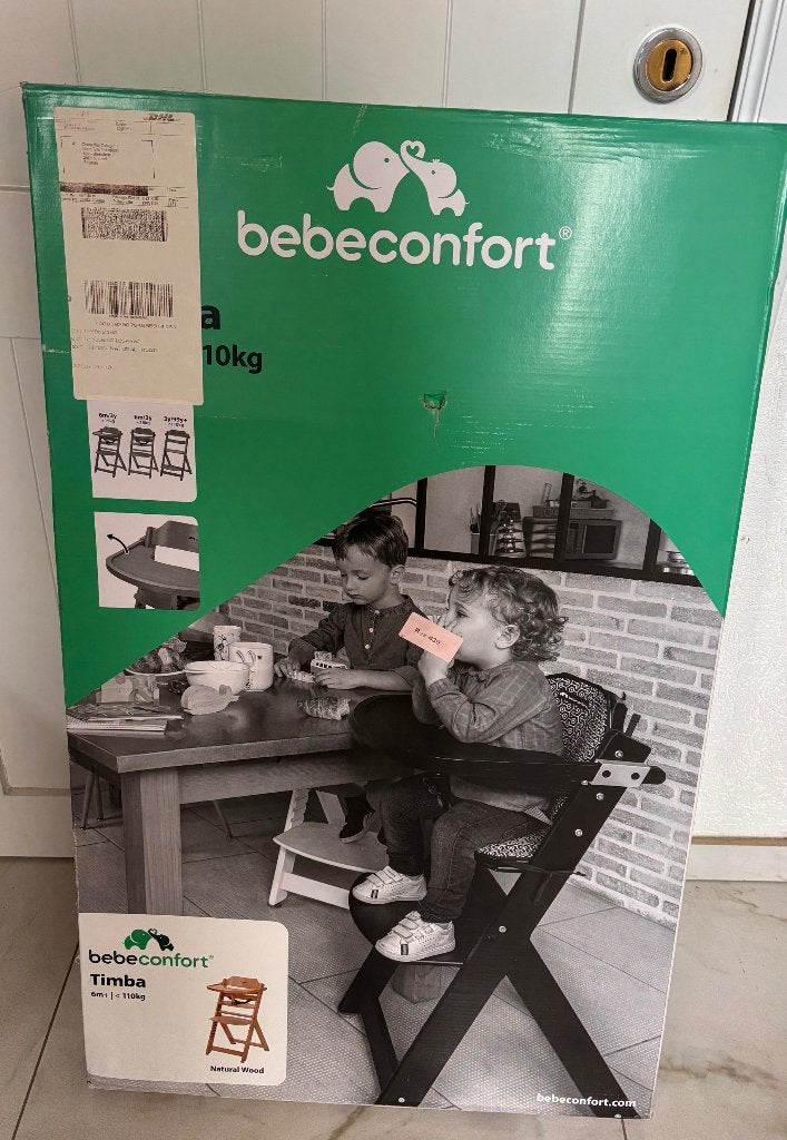 Eetstoel Timba bebeconfort, Ophalen, Nieuw, Meegroeistoel, Afneembaar eetblad