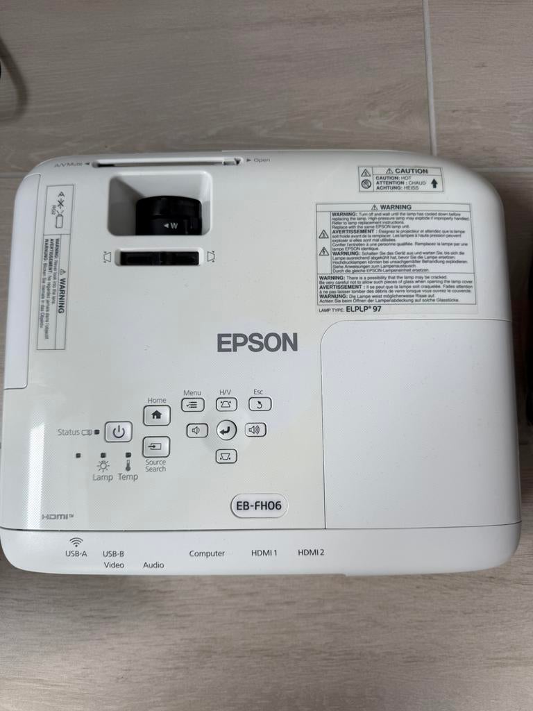 Epson EB-FH06 projector WIT, Audio, Tv en Foto, Beamers, Ophalen, Gebruikt, Epson, LCD