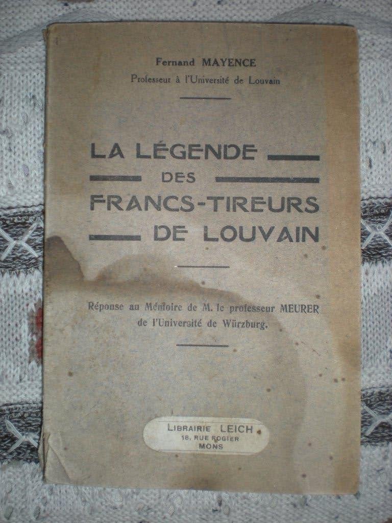 La légende des francs tireurs de Louvain, Enlèvement ou Envoi, 20e siècle ou après, Utilisé