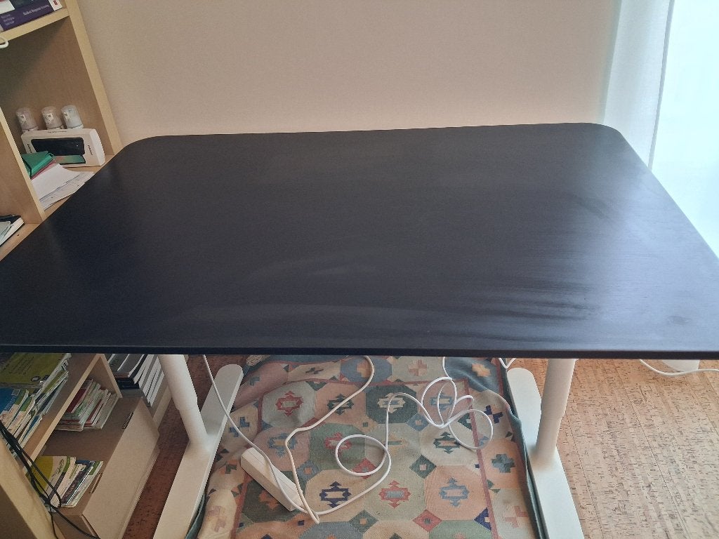 bureautafel 120x80cm IKEA, Ophalen, Zwart, 120 cm, Spaanplaat of MDF