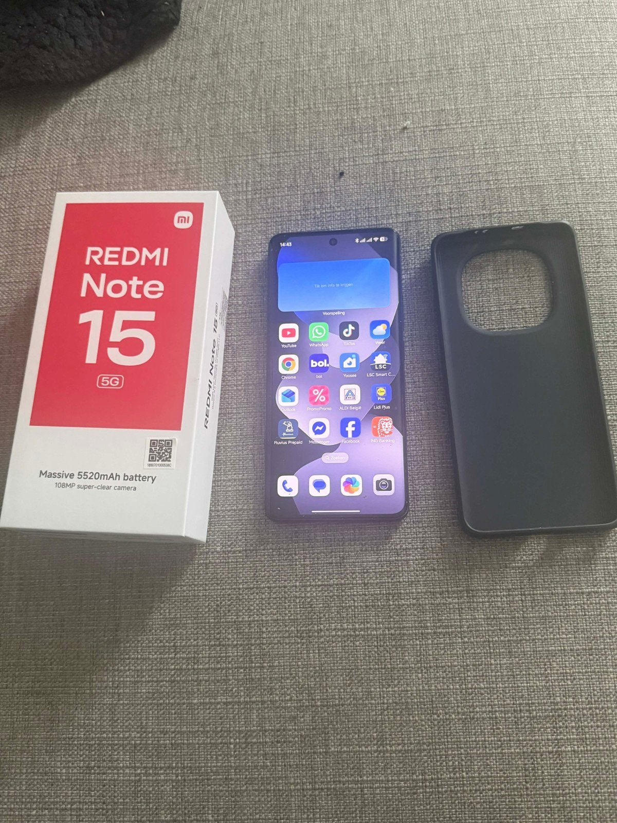 Xiaomi note 15 5g zo als nieuw, Telecommunicatie, Ophalen