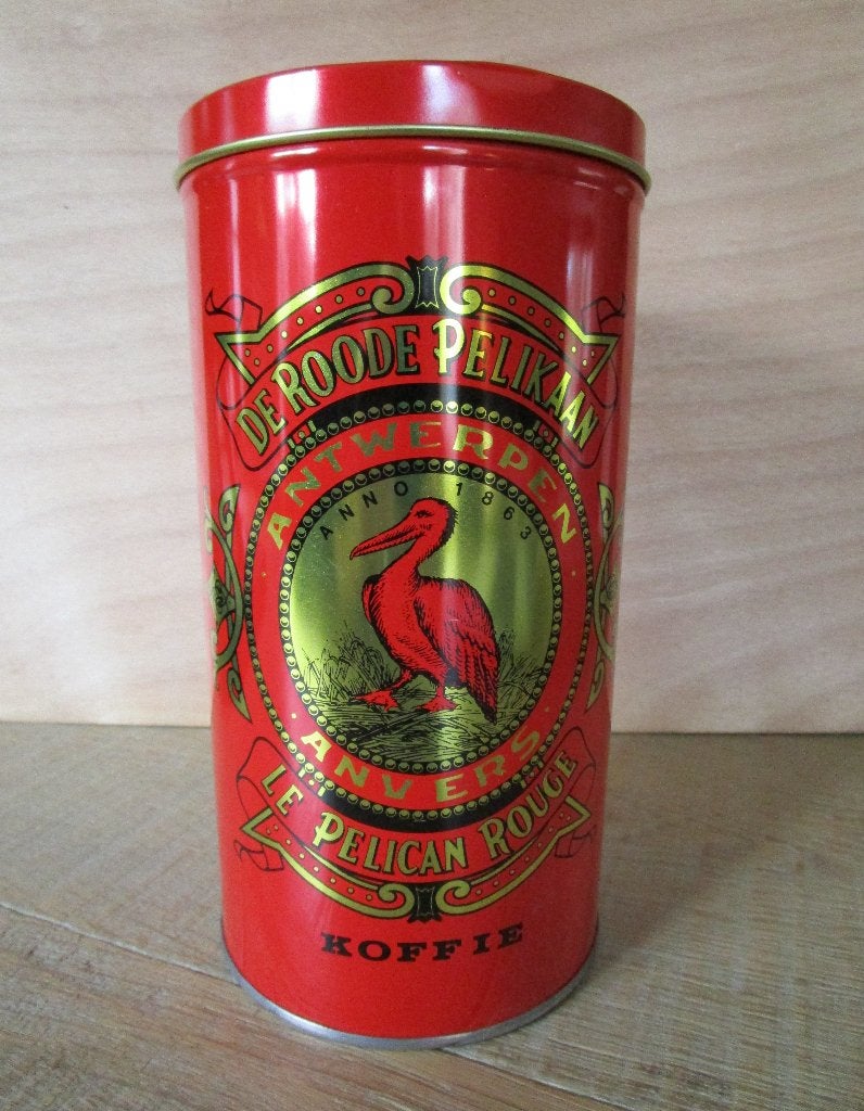 blik doos Roode Pelikaan koffie, Ophalen of Verzenden, Zo goed als nieuw, Koffie, Overige merken