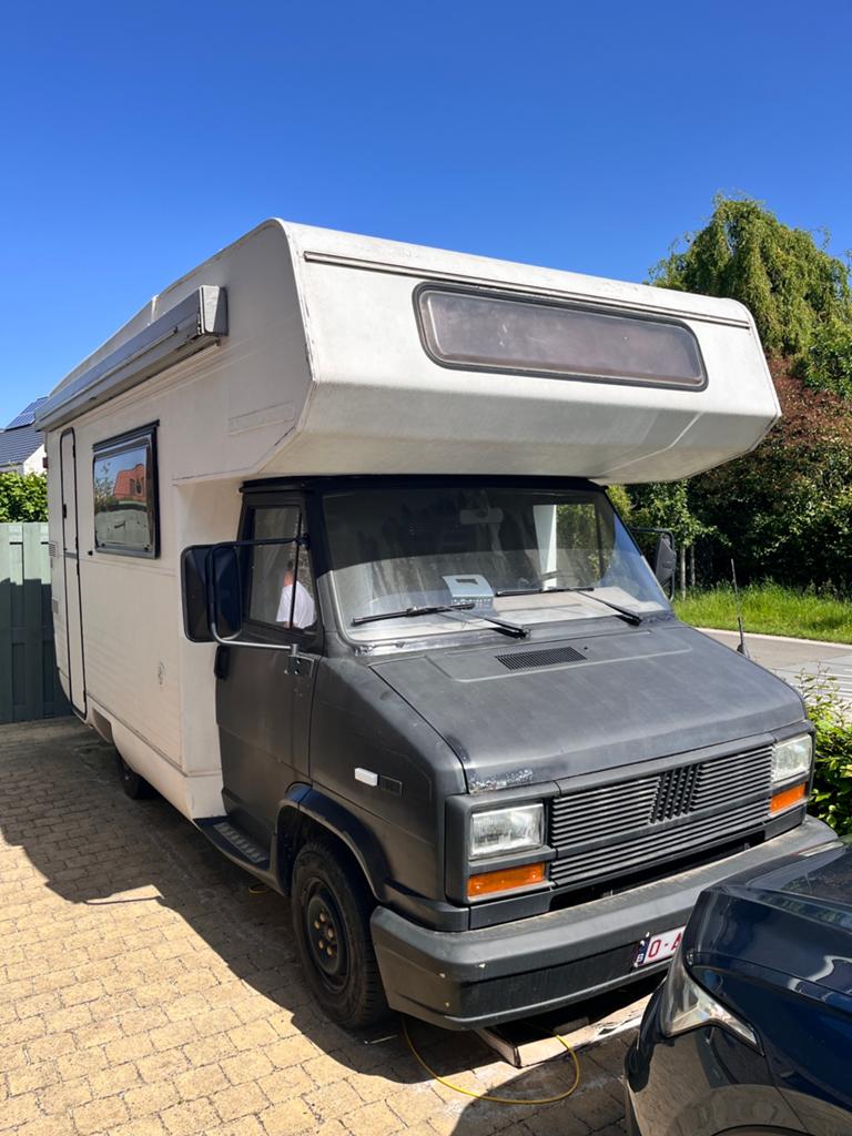 Fiat Ducato Dethleffs ‘87, Caravans en Kamperen, Alkoof, Caméra de recul, Fiat, 7 tot 12 maanden geleden