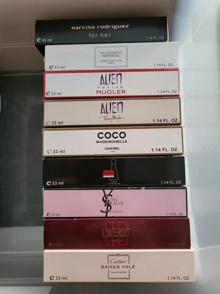 Parfums de poche 33ml Femme et homme voir prix sur l annonce, Enlèvement ou Envoi