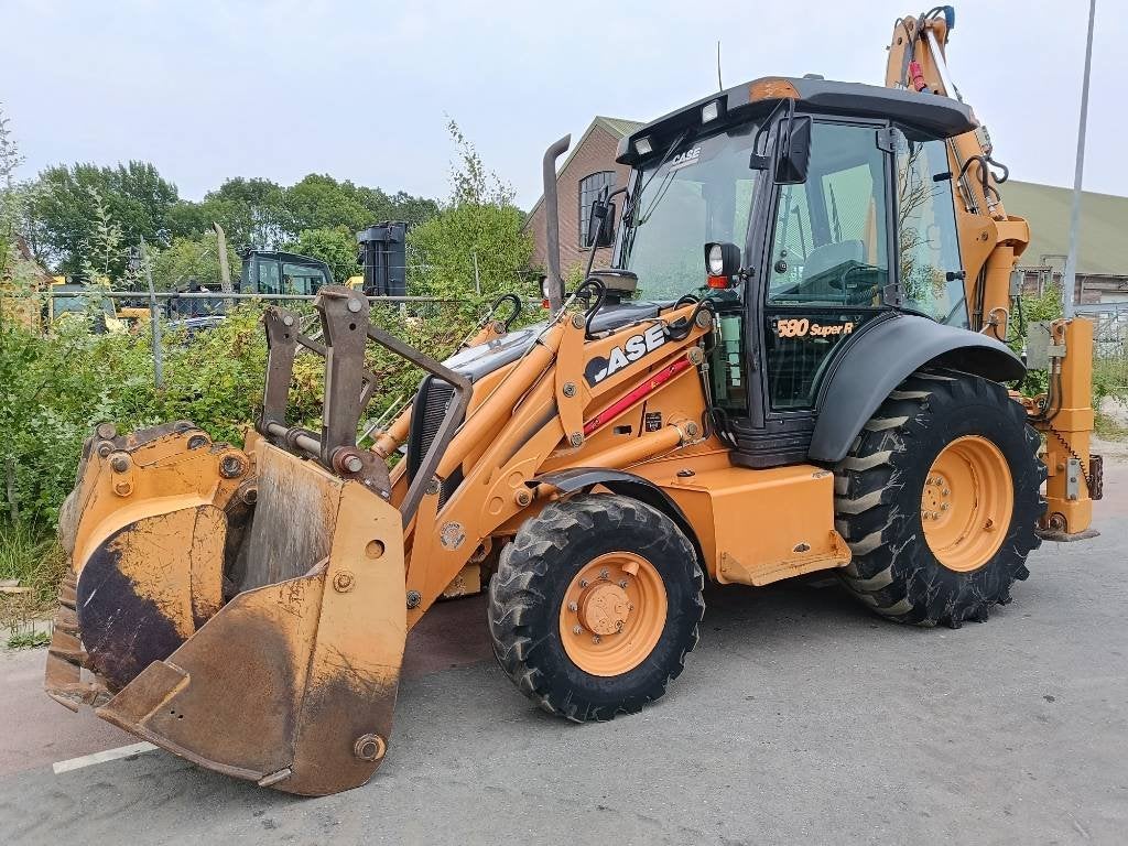 Case 580 SR backhoe loader graaf laad combinatie MARGE, Chargeuse-pelleteuse