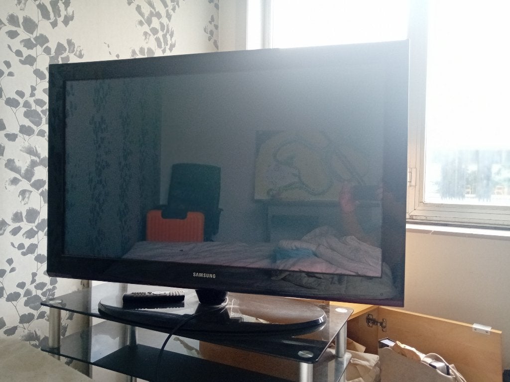 Plasma tv 40inch + tv-meubel, 50 Hz, Enlèvement, Utilisé, Full HD (1080p)