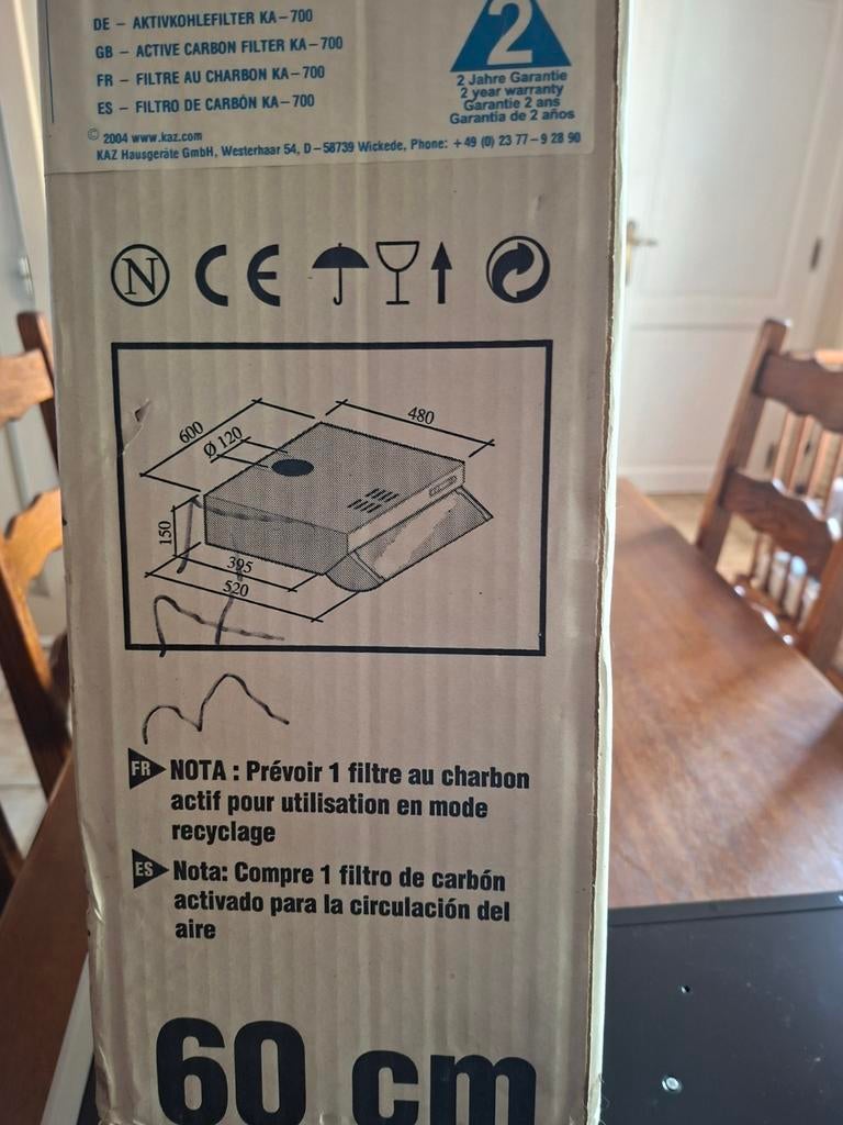 Dampkap 60, Elektronische apparatuur, Ophalen