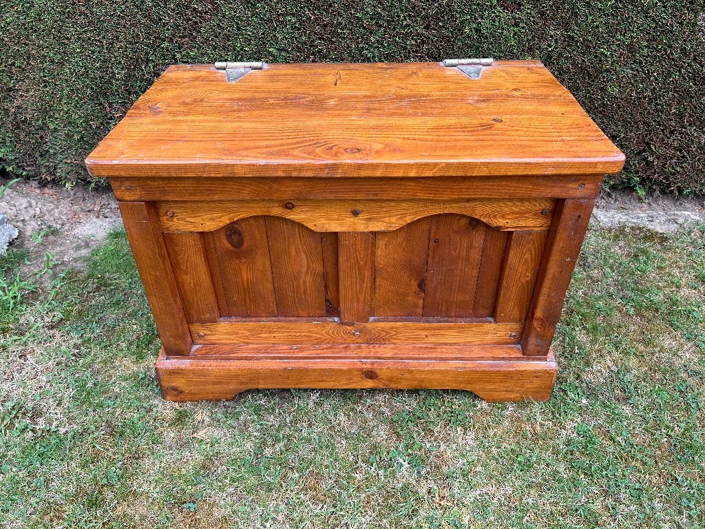 Massief Houten Dekenkist, Huis en Inrichting, Ophalen, 50 – 75, Minder dan 50 cm, Gebruikt