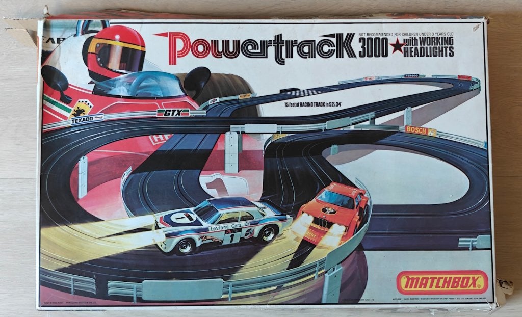 Vintage Matchbox Powertrack 3000 racebaan, Autres marques, Électrique, Enlèvement, Circuit