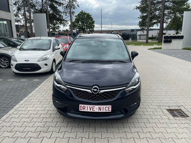 Opel Zafira Tourer, Airco, Trekhaak, 7- Zit, Goede staat!, Auto's, Voorwielaandrijving, Blauw, 7 zetels, Bedrijf