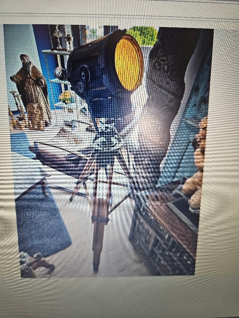 Schijnwerper met statief, Ophalen, Gebruikt