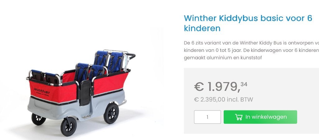 Kiddybus 6 personen, Enlèvement, Comme neuf, Poussette, Autres marques