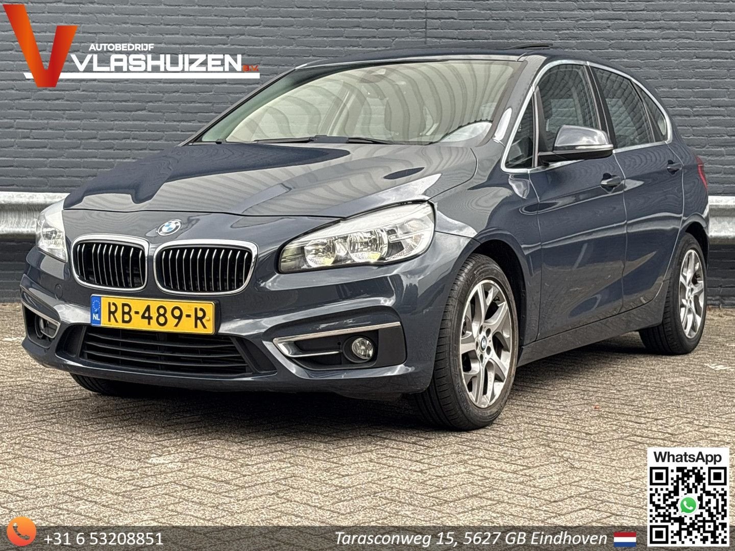 BMW 218 Active Tourer 2-serie 218d High Executive | Leder |, Auto's, Zwart, 109 g/km, 2 Reeks Active Tourer, Bedrijf