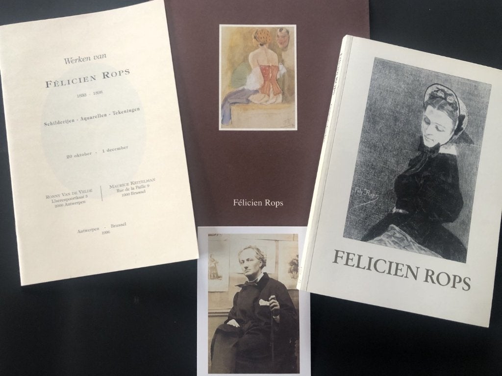 Pakket Felicien Rops: 3 boeken + 1 art card, Ophalen of Verzenden, Zo goed als nieuw