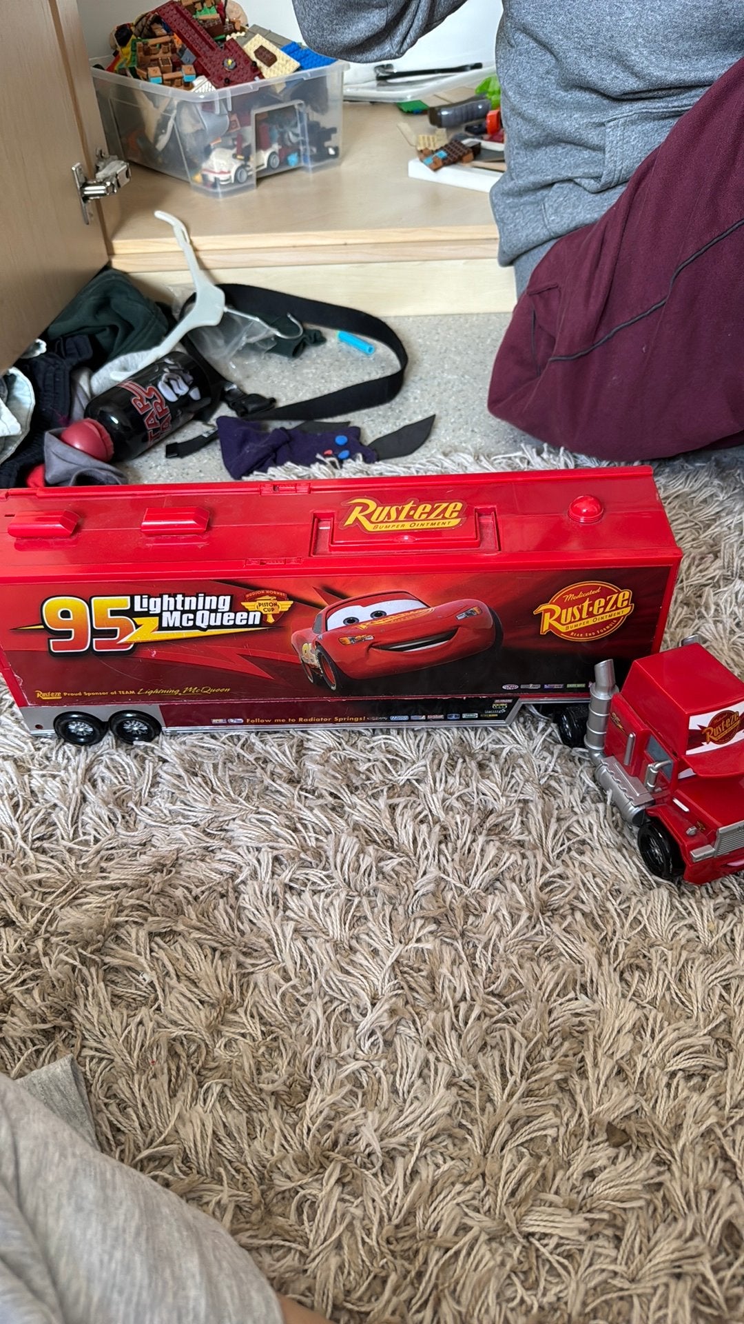 Lightning McQueen, Ophalen, Gebruikt