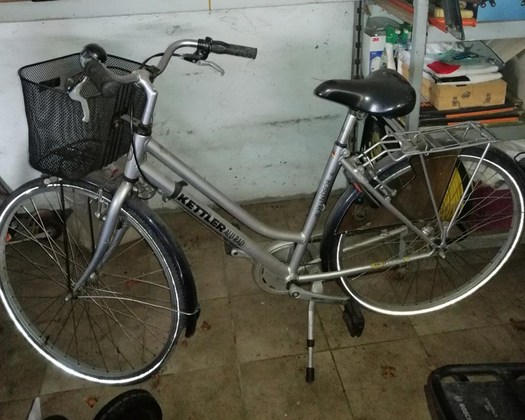 Damesfiets Kettler windsor zilverkleur, Ophalen