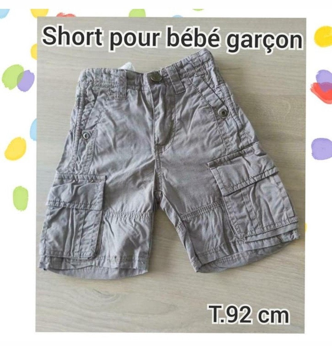 Short pour bébé garçon-Taupe-T.92 cm, Enlèvement ou Envoi, Utilisé, Garçon