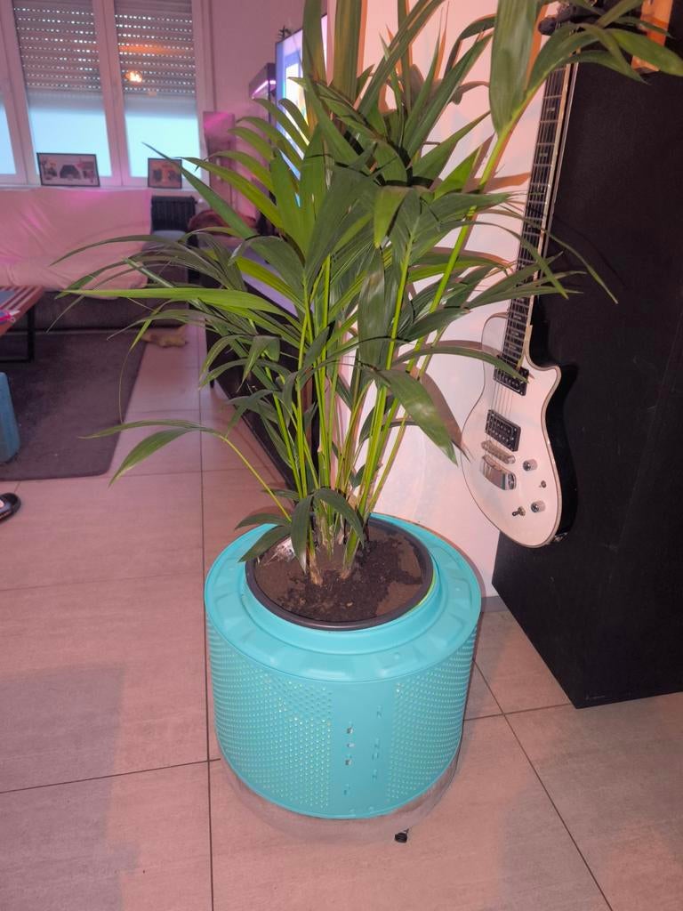 Upcycling oude wastrommel homemade, Ophalen