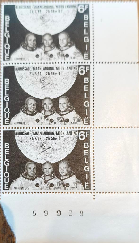 Postzegels maanlanding, Ophalen of Verzenden