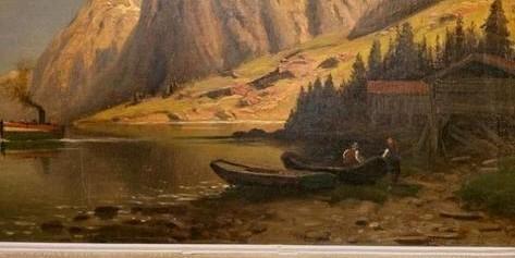 W. Barnstorf (1885-1936) ''Lac Tegernsee''., Antiek en Kunst, Ophalen of Verzenden