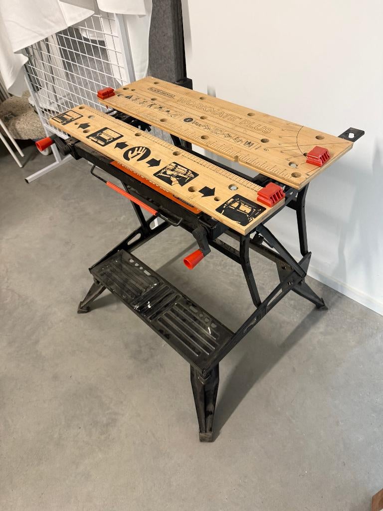 werkbank Black+Decker WM825 Workmate - 250kg WM825, Ophalen, Gebruikt, 70 tot 120 cm, Inklapbaar