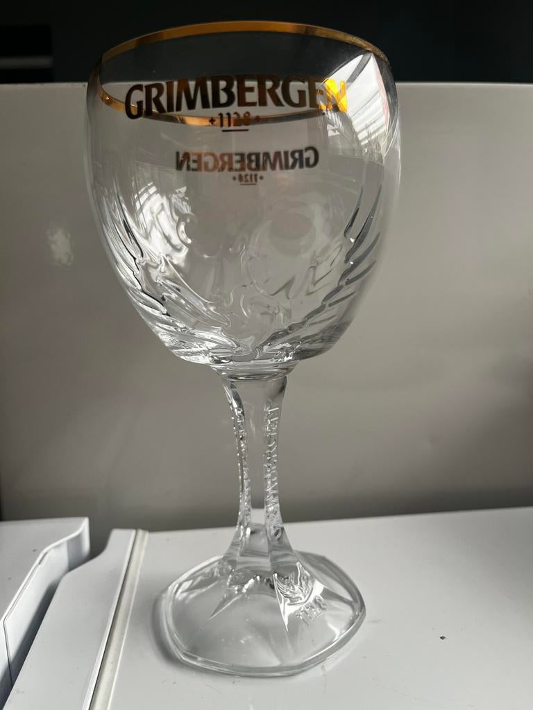 6 Grimbergen glazen 33cl nieuw, Ophalen of Verzenden, Nieuw
