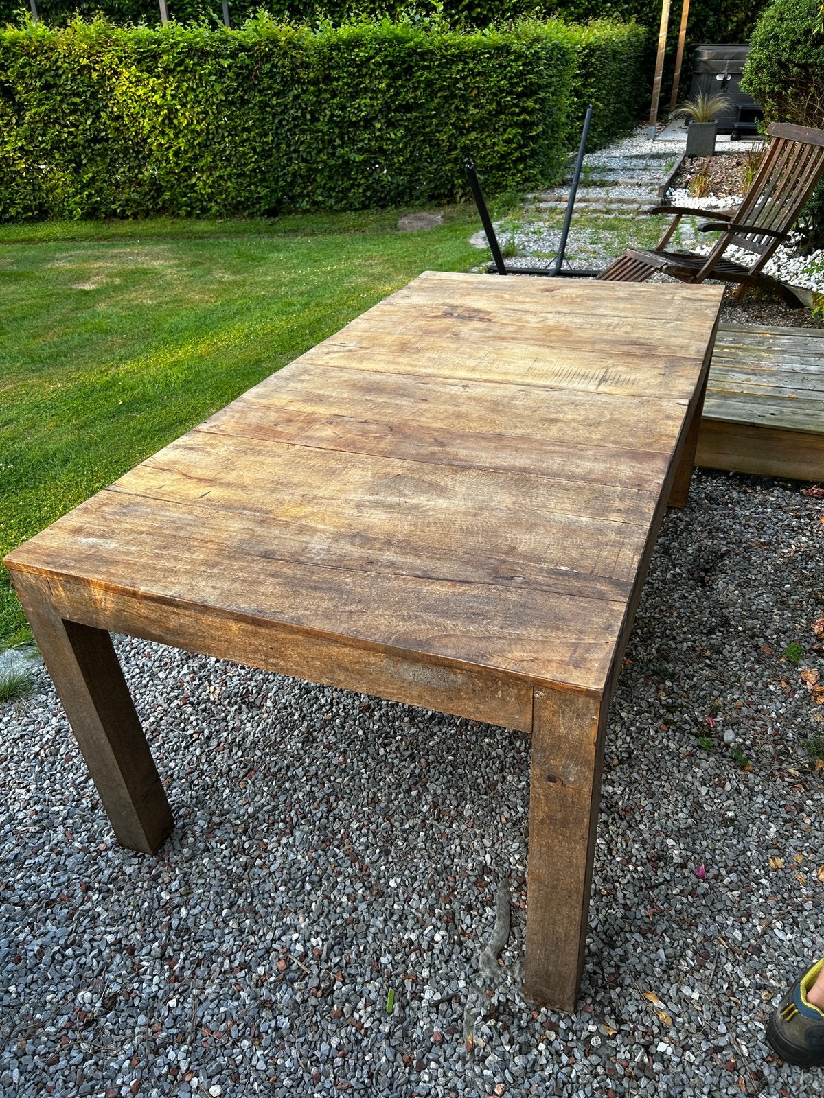 Tafel - stond op ons overdekt terras, Tuin en Terras, Ophalen, Zo goed als nieuw