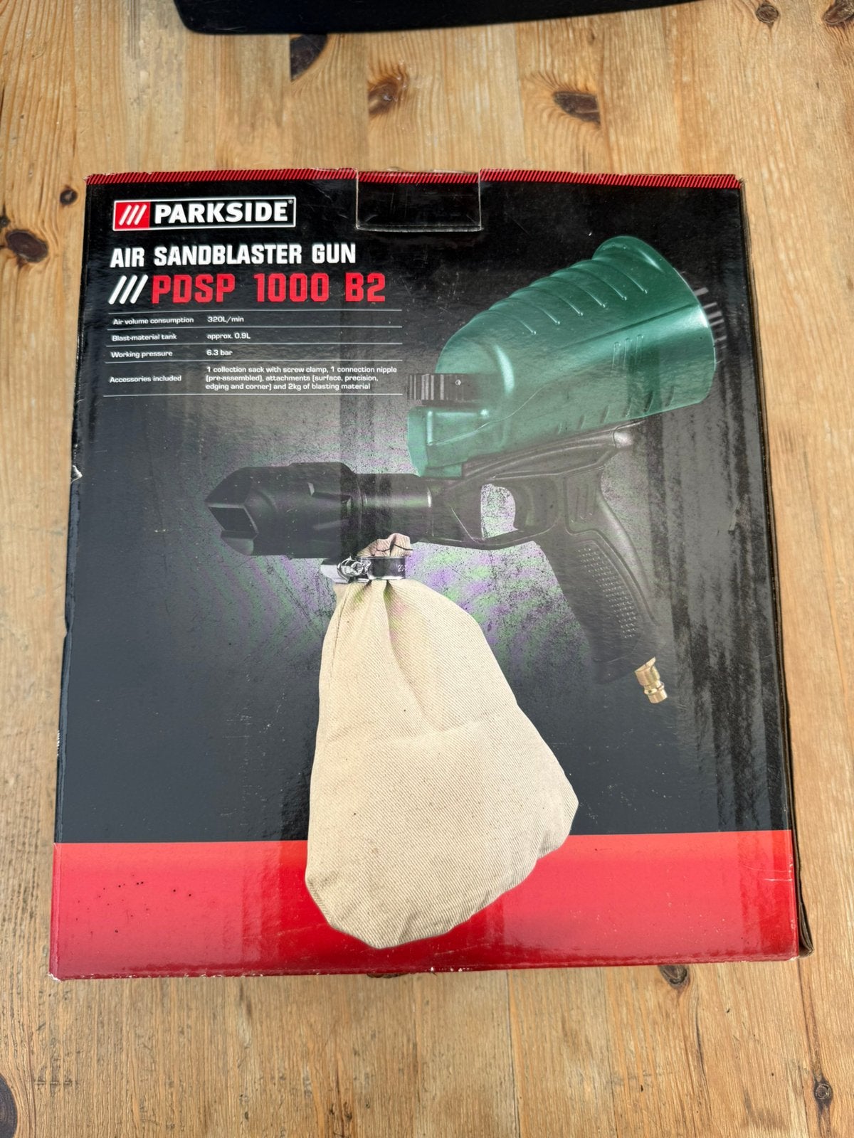 Pistolet de sablage à air comprimé Parkside PDSP 1000 B2, Bricolage & Construction, Enlèvement ou Envoi, Comme neuf