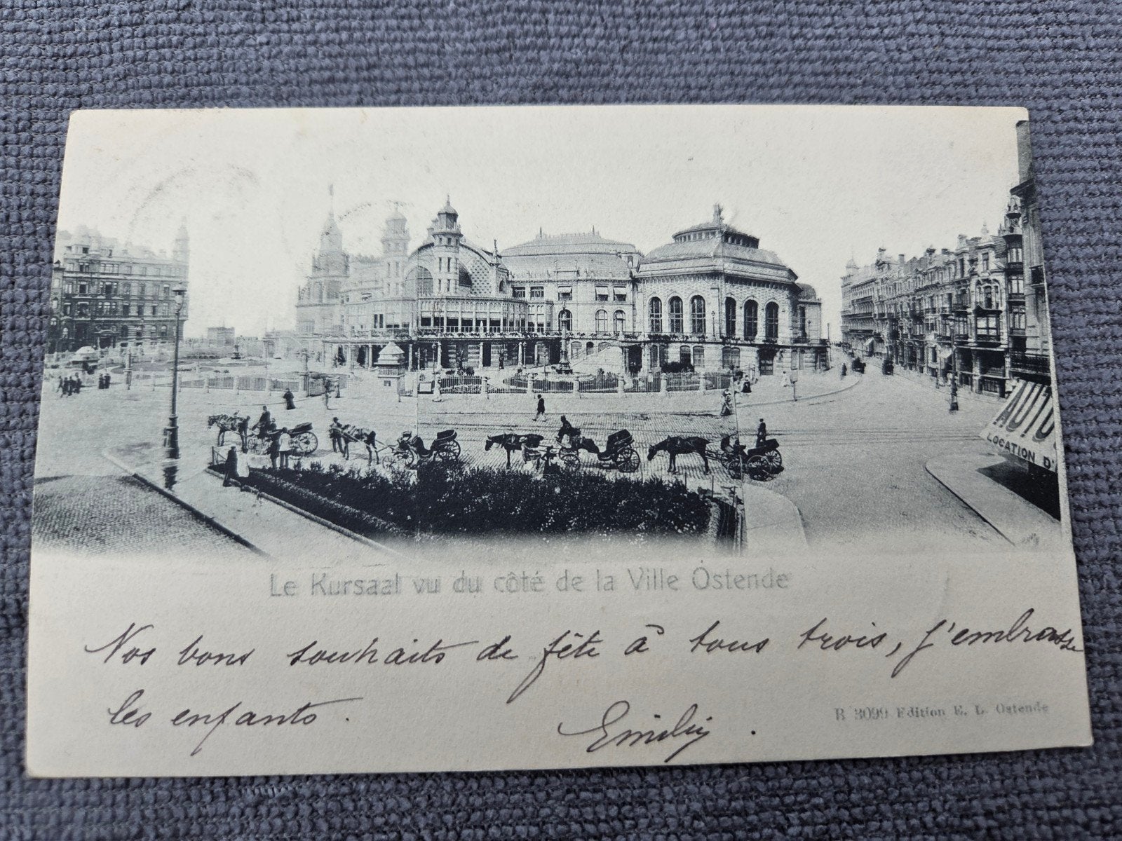 1905. le Kursaal vu du coté de la ville Ostende, Enlèvement ou Envoi, Avant 1920, Affranchie, Flandre Occidentale