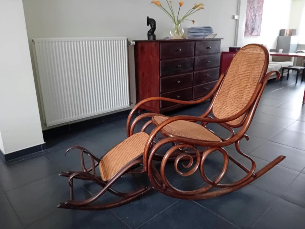 Vintage bentwood schommelstoel Thonet(-stijl), Ophalen